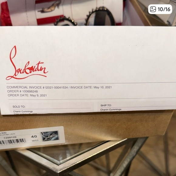 So Me 100 Studded Christian Louboutin Black Leather Heels - Picture 10 of 16